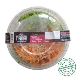 Ensalada premium lechuga zanahoria brotes nueces y almendras Mantra 1 U