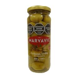 Aceitunas verdes n 0 - frasco Marvavic 200 Gr