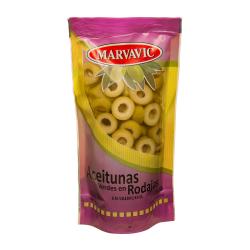 Aceitunas verdes rodajas - doypack Marvavic 140 Gr
