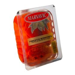 Pimientos con piel en vinagre - bandeja Marvavic 150 Gr