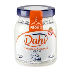 Yogur deslactosado prebioticos natural Dahi 190 Gr