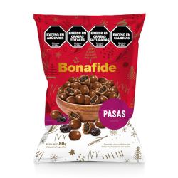 Pasas uva bañadas chocolate Bonafide 80 Gr