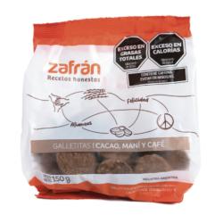 Galletita maní cacao y café Zafrán 150 Gr