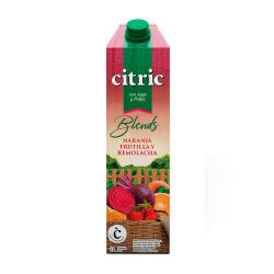 Jugo blend naranja frutilla remolacha - tetra Citric 1 Lt