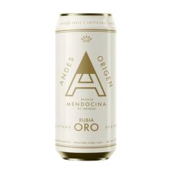 Cerveza rubia oro - lata Andes 473 Cm3