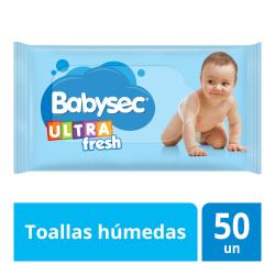 Toallas húmedas ultra fresh Babysec 50 U