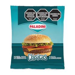 Hamburguesa clasica x 2un Paladini 160 Gr
