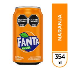 Gaseosa naranja - lata Fanta 354 Ml