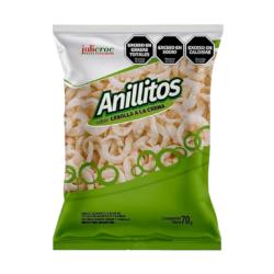 Anillitos sabor cebolla a la crema Julicroc 70 Gr
