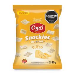 Snakies arroz sabor queso Capri 80 Gr