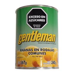 Ananas rodajas - lata Gentleman 567 Gr
