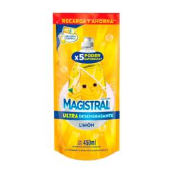 Detergente líquido ultra limón - doypack Magistral 450 Ml
