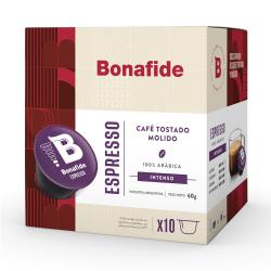 Café espresso cápsulas d.g. Bonafide 60 Gr