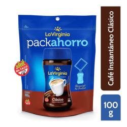 Cafe instantaneo torrado - pouch La Virginia 100 Gr