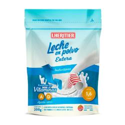 Leche polvo instantánea entera - pouch Lheritier 200 Gr
