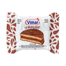 Alfajor chocolate relleno mousse Vimar 42 Gr