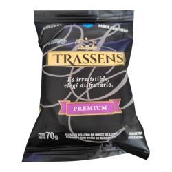 Alfajor chocolate con dulce de leche Trassens 70 Gr