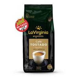 Café molido tostado espresso - bolsa La Virginia 250 Gr