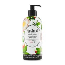 Leche reparadora con cafeína y rosa mosqueta Veganis 500 Ml