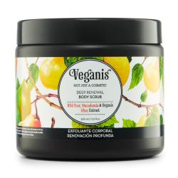Exfoliante corporal con pera y macadamia Veganis 500 Ml