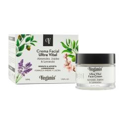 Crema facial almendras. jojoba y lavanda Veganis 50 Ml