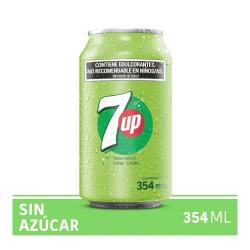 Gaseosa lima limón sin azúcar - lata 7 Up 354 Cm3