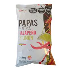 Papa frita sabor jalapeño y limon Julicroc 70 Gr