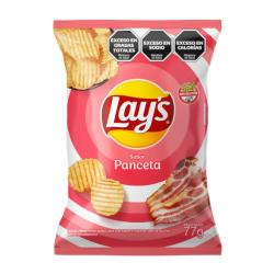 Papa acanalada sabor panceta Lays 77 Gr