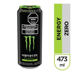 Bebida energizante gasificada zero - lata Monster 473 Cm3
