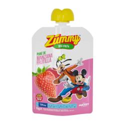 Puré manzana y frutilla - pouch Zummy 90 Gr