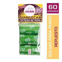 Bolsas mascota 33x22cm Asurin 3 U