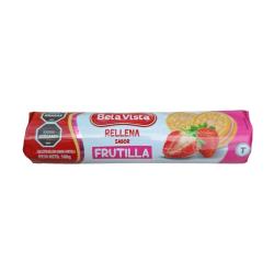 Galletita rellena frutilla Bela Vista 108 Gr