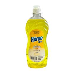 Detergente líquido ultra limón Héroe 500 Ml