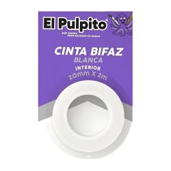 Cinta bifaz blanca El Pulpito 1 U