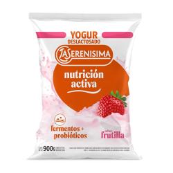 Yogur bebible 0% lactosa frutilla - sachet La Serenisima 900 Gr