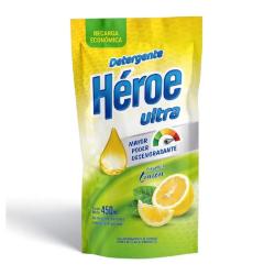 Detergente líquido ultra limón - d.pack Héroe 450 Ml