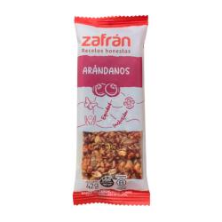 Barra cereal arandanos Zafrán 42 Gr