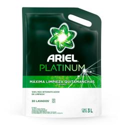 Jabón líquido lavarropas automático platinum - d.pack Ariel 3 Lt